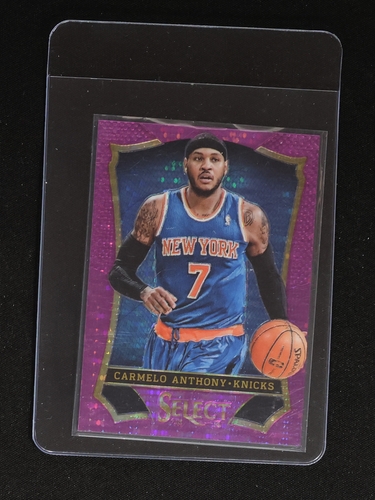 2015-16 Panini Select Premier Level Silver Prizm #112 Carmelo Anthony — front