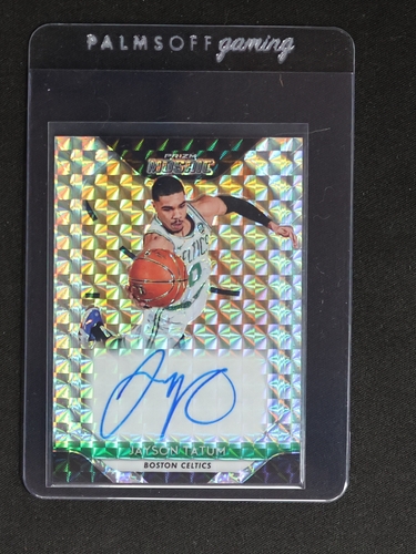 2023-24 Panini Mosaic Basketball Autographs Jayson Tatum — front