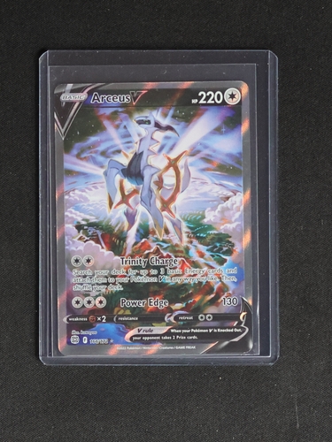 2022 Pokémon TCG Brilliant Stars #166 Arceus V — front