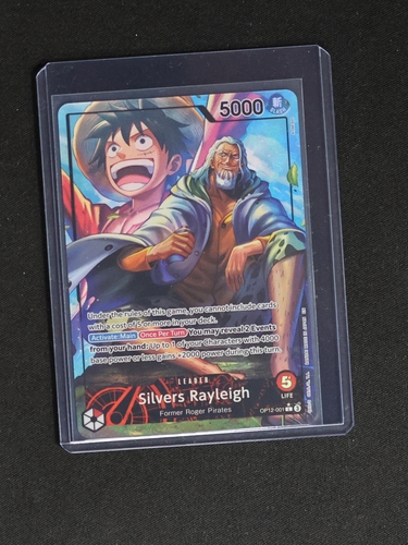 2025 One Piece Card Game OP12-001 Silvers Rayleigh — front