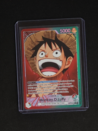 2025 One Piece Card Game OP13-001 Monkey D. Luffy Alternate Art Leader Carrying On His Will — front