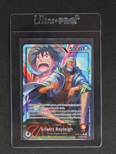 2025 One Piece OP12-001 Silvers Rayleigh Alternate Art Legacy of the Master — front