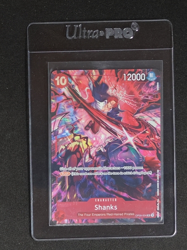 2025 One Piece Card Game OP09-004 Shanks 2nd Anniversary Alternate Art — front
