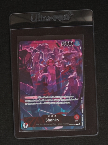2025 One Piece Card Game OP09-001 Shanks — front