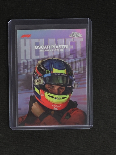 2024 Topps Chrome F1 Helmet Collection #HC-8 Oscar Piastri — front