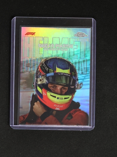 2024 Topps Chrome Formula 1 Helmet Collection #HC8 Oscar Piastri — front