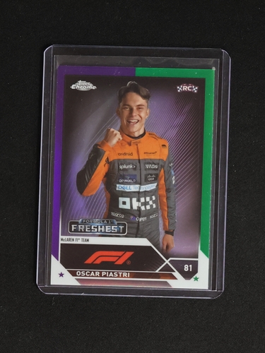 2023 Topps Chrome Formula 1 #195 Oscar Piastri Freshest Rookie — front