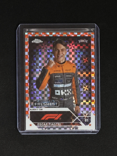 2023 Topps Chrome Formula 1 #195 Oscar Piastri — front