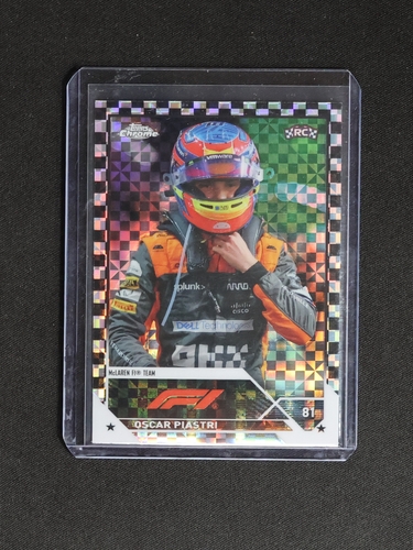 2023 Topps Chrome F1 #81 Oscar Piastri — front