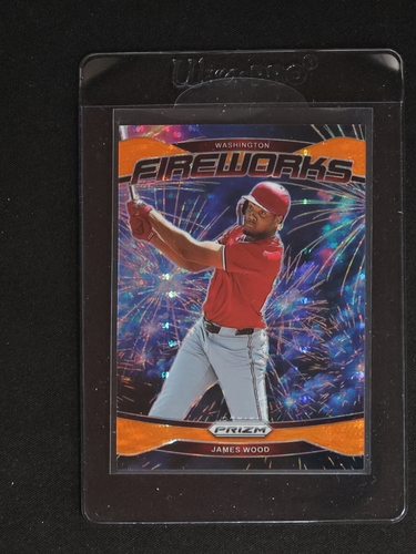 2025 Panini Prizm #19 James Wood Fireworks — front