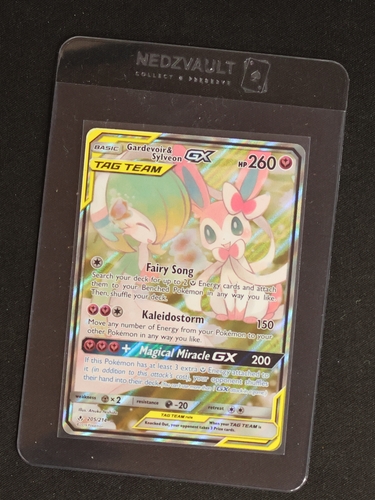 2019 Pokemon Sun & Moon Unbroken Bonds #205 Gardevoir & Sylveon GX — front