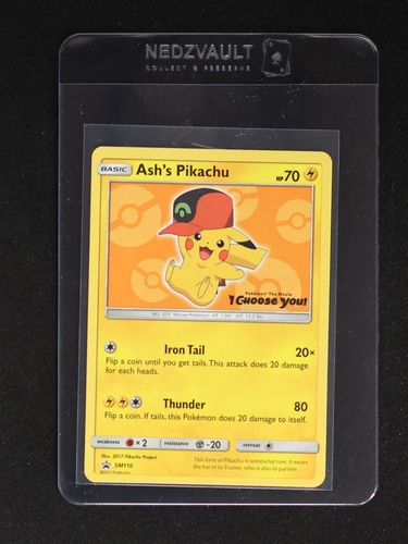 2017 Pokémon SM110 Ash's Pikachu — front