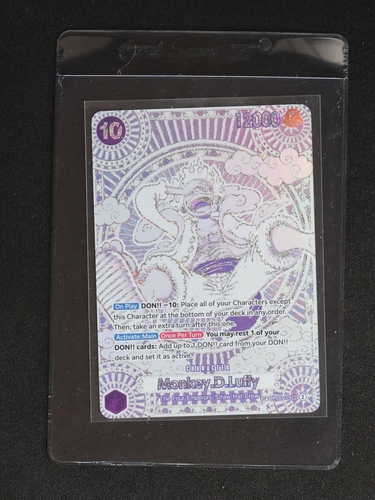 2025 One Piece OP05-119 Monkey D. Luffy 3rd Anniversary Silver — front