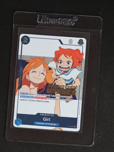 One Piece Card Game OP14 Release Event Winner #P-096 Girl — front