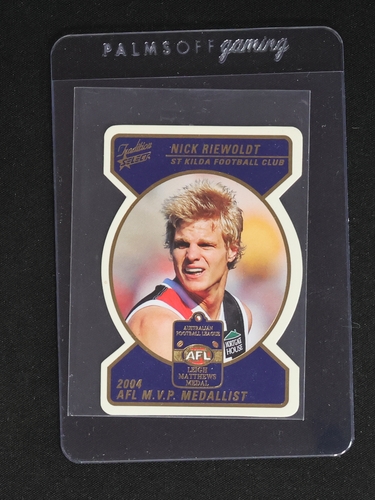 2005 Select AFL Tradition Die Cut Medal Card MWFF4 Nick Riewoldt — front