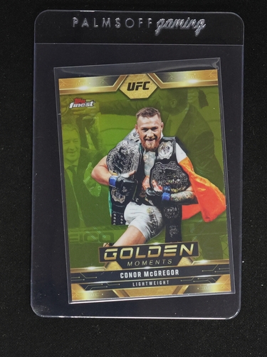2025 Topps Finest UFC #GM-4 Conor McGregor Golden Moments — front