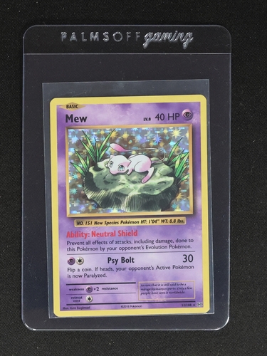 2016 Pokemon XY Evolutions #53 Mew — front
