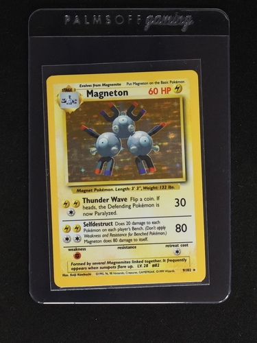 1999 Pokémon Base Set #9/102 Magneton — front