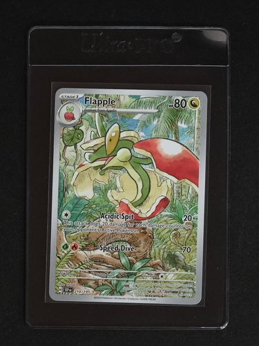 2022 Pokémon SV08: Surging Sparks #210 Flapple Illustration Rare — front