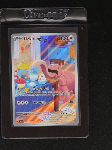 2024 Pokémon TCG Temporal Forces #180 Lickitung Illustration Rare — front