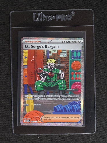 2025 Pokémon Mega Evolution #185 Lt. Surge's Bargain — front