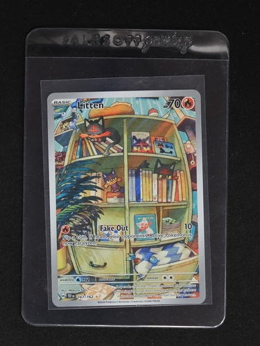 2024 Pokemon TCG #167 Litten Illustration Rare Temporal Forces — front