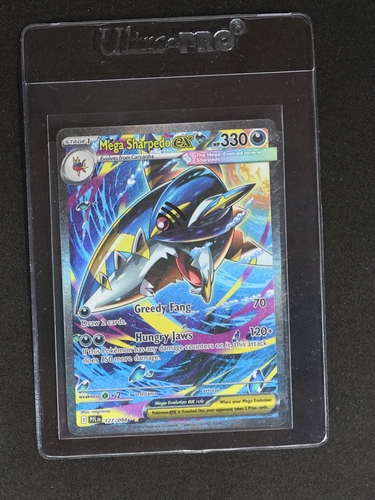2025 Pokemon Phantasmal Flames #127/094 Mega Sharpedo ex — front