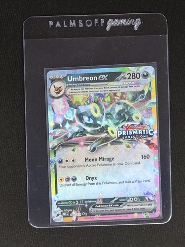 2025 Pokemon Prismatic Evolutions #060 Umbreon ex — front