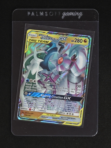 2019 Pokémon TCG #156 Arceus & Dialga & Palkia GX — front