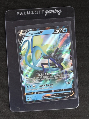 2020 Pokémon TCG Rebel Clash #049 Inteleon V — front