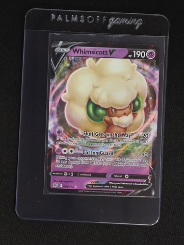 2022 Pokémon Sword & Shield Brilliant Stars #064 Whimsicott V — front