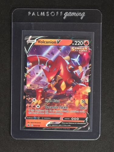 2021 Pokémon TCG Chilling Reign #025 Volcanion V — front