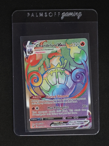 2021 Pokémon Sword & Shield Fusion Strike #265 Chandelure VMAX — front