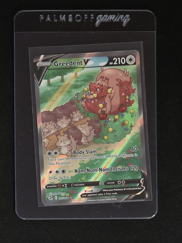 2021 Pokémon SWSH Fusion Strike #257 Greedent V — front