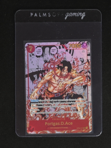 2023 One Piece OP02-013 Portgas D. Ace Manga Alternate Art — front