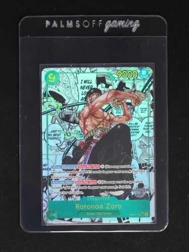 2024 One Piece OP06-118 Wings of the Captain Manga Alternate Art Roronoa Zoro — front