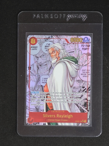 2024 One Piece OP08-118 Silvers Rayleigh Manga Alternate Art Two Legends — front
