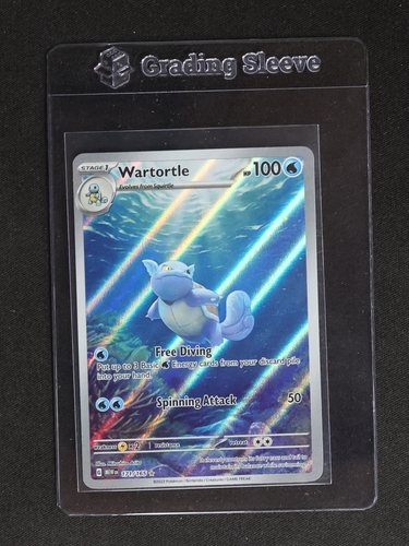 2023 Pokémon Scarlet & Violet 171/165 Wartortle Illustration Rare Holo — front