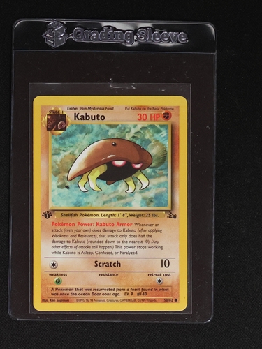 1999 Pokémon Fossil #50 Kabuto — front