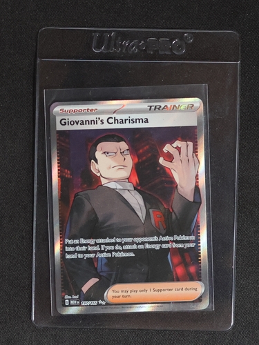 2023 Pokémon Scarlet & Violet 151 #197 Giovanni's Charisma — front