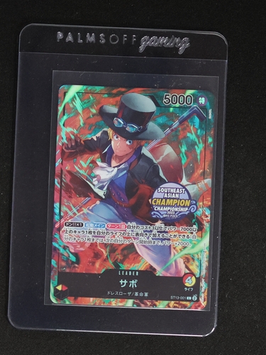 2024 One Piece Card Game ST13-001 Sabo Southeast Asian Champion Promo — front