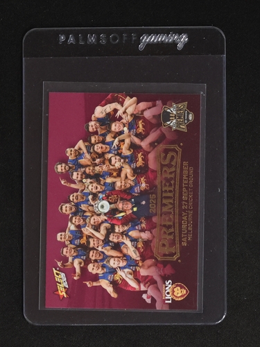 2015 Select AFL Premiers Brisbane Lions Team Card — front
