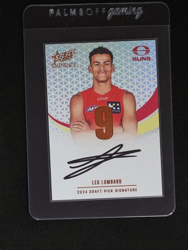 2024 Select AFL Eminence #9 Leo Lombard — front