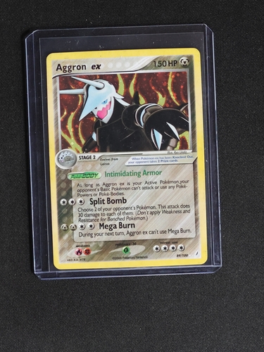 2006 Pokemon EX Crystal Guardians #89 Aggron ex — front