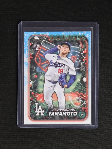 2024 Topps Holiday #H88 Yoshinobu Yamamoto — front