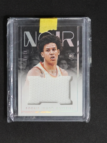 2021-22 Panini Noir #RJM-JLJ Jalen Johnson Rookie Jumbo Material — front