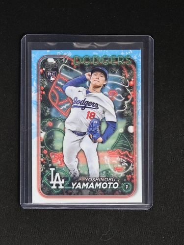 2024 Topps Holiday #H88 Yoshinobu Yamamoto — front