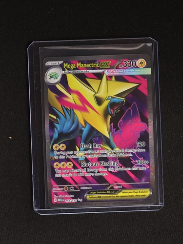2025 Pokémon ME01: Mega Evolution #158 Mega Manectric EX — front