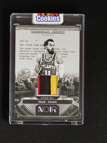 2024-25 Panini Noir Screenplay Jerseys #SJ-TYA Trae Young — front