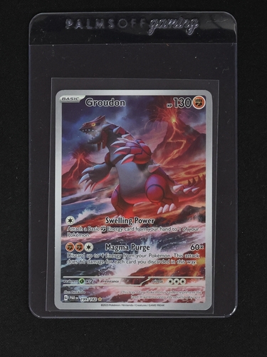 2023 Pokémon #199 Groudon Illustration Rare Paradox Rift — front